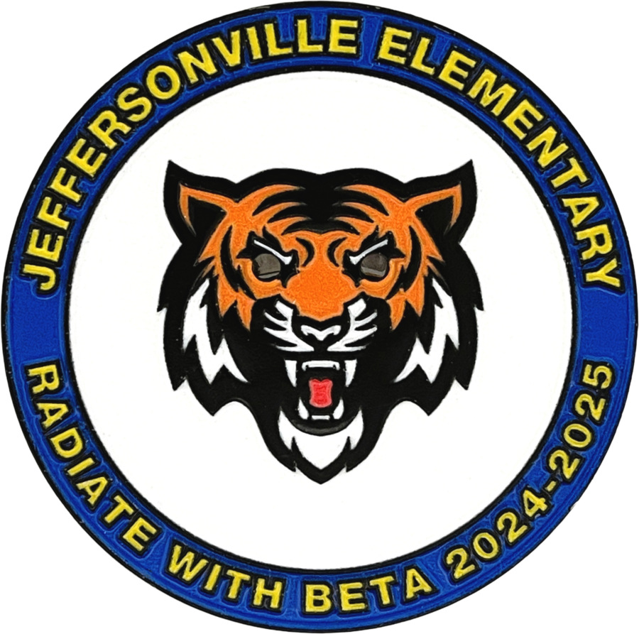 Custom National Beta Pin for Jeffersonville Elementary Beta Club