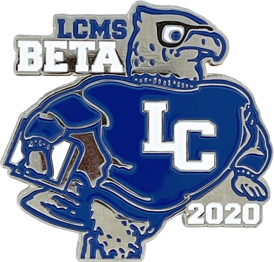 Custom National Beta Pin for Larue County Middle School Beta