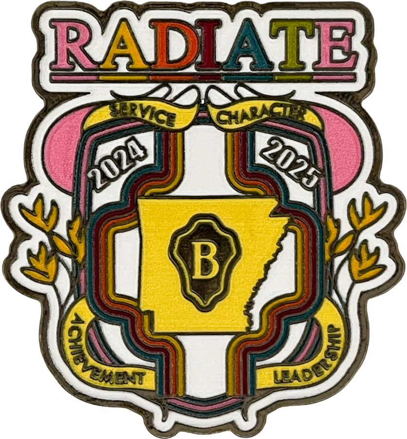 Custom National Beta Pin for Middle School DeWitt Beta Club