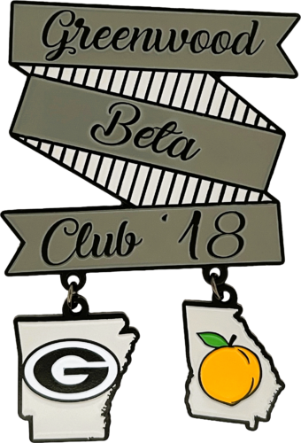 About Beta Pins - Greenwood High School Beta Pin with Danglers