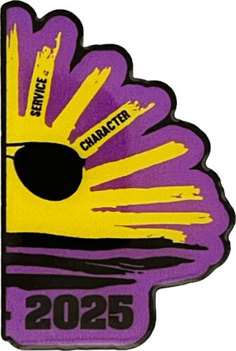 Beta Pin Examples - Right Winona High School Beta Club Photoscreen Offset Printed Pin