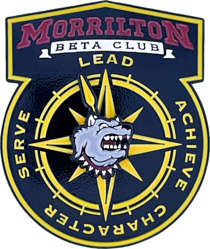 Custom National Beta Pin for Morrilton High School Beta Club Spinner