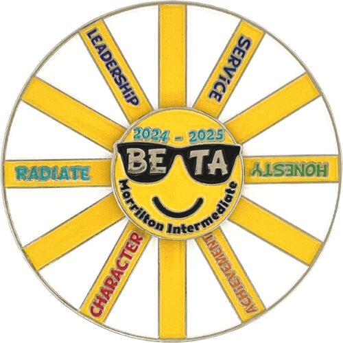Custom National Beta Pin for Morrilton Intermediate School Beta Club