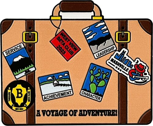 Custom National Beta Pin for West View Middle School Beta